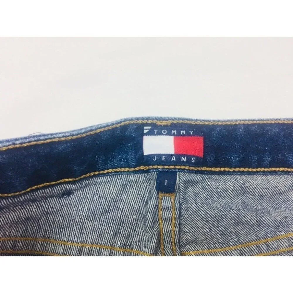 Tommy Hilfiger Jeans  Womens Size 1 Flag Logo Cuff Roller Jean Dark 27 x 30.5 - Picture 9 of 12